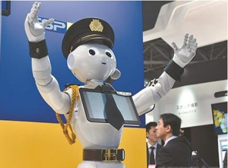 保安機器人在包頭白云礦區(qū)正式上崗