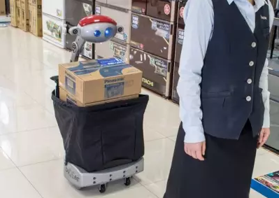 購物不怕多 機器人來運貨