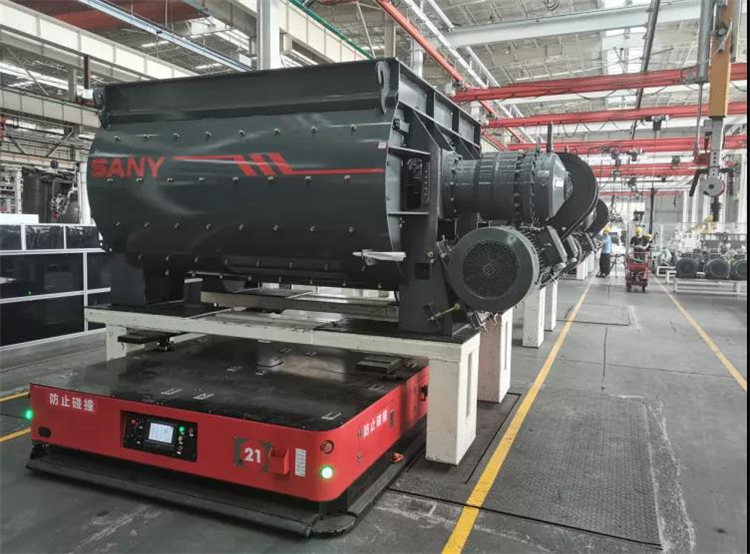 數臺20噸重載AGV，三豐機器人助力三一打造智能產線